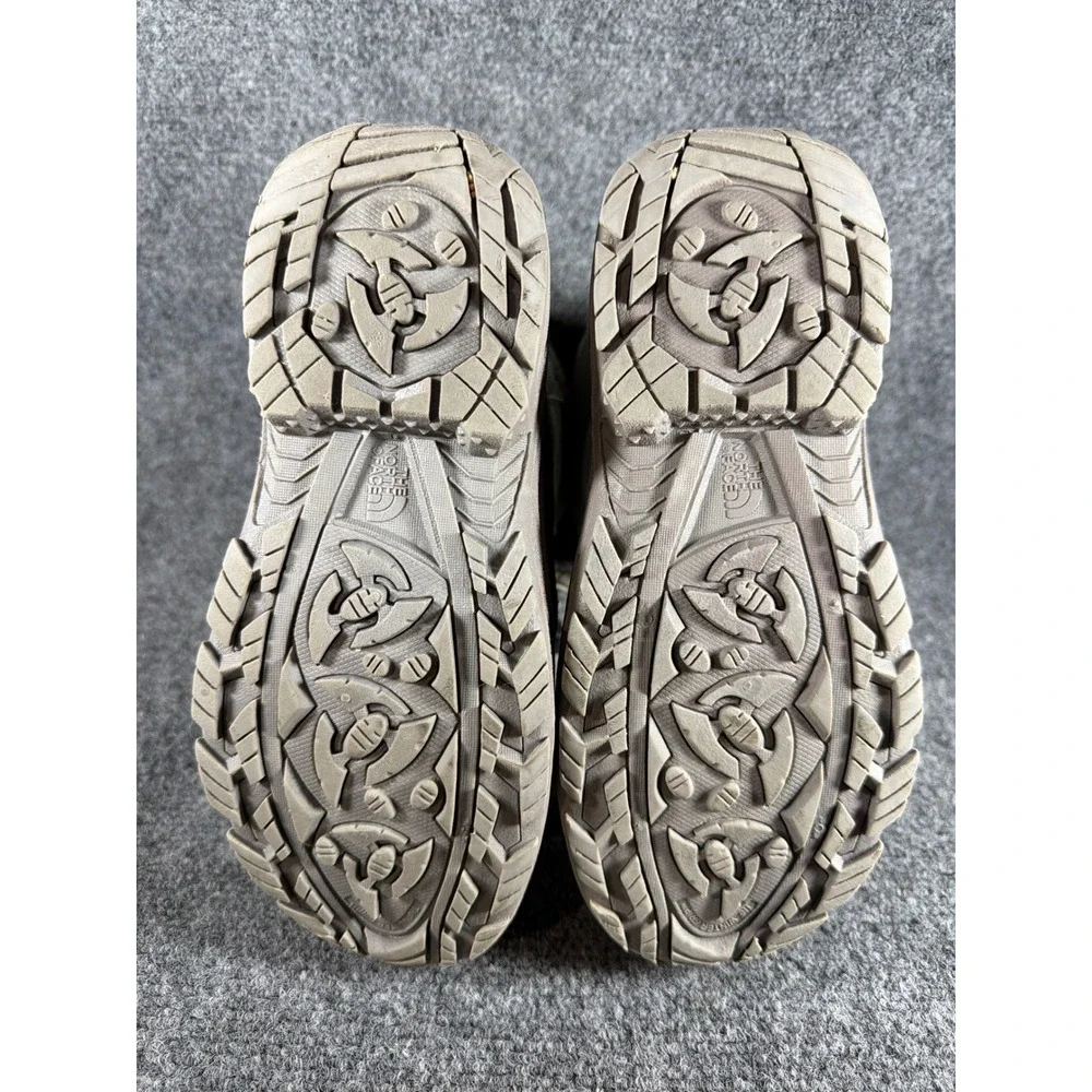 The North Face Alpenglow Winter Boots Taupe Mint Green Waterproof Snow Boot